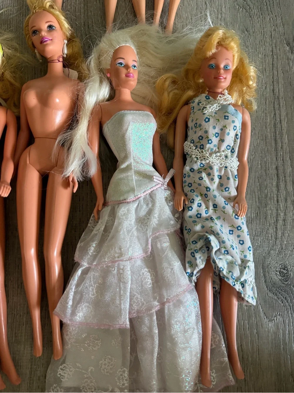 Lot of Barbie & 1 Ken Doll parts / OOAK / nude dolls 12 total lot #1